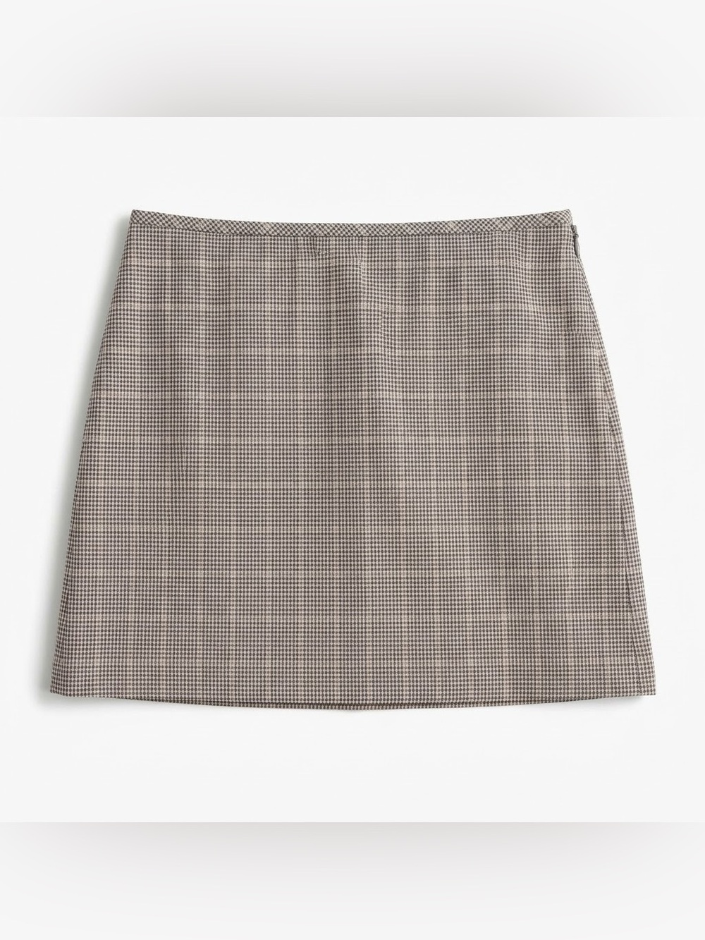 NWT Banana Republic Houndstooth Skirt Size 16 Tall Brown Plaid Pencil Mini